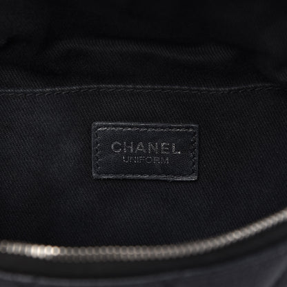 Chanel Grained Calfskin Quilted Waist Belt Bag Black 8 of 11