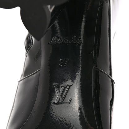 Louis Vuitton Patent Uniformes Silhouette Ankle Boots 37 Black 6 of 10
