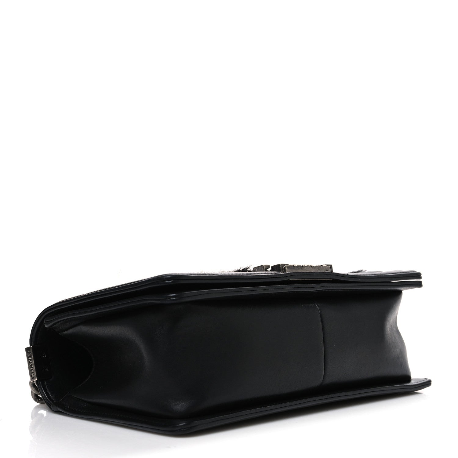 Chanel Goat Hair Medium Celtic Boy Flap Black 4 of 11