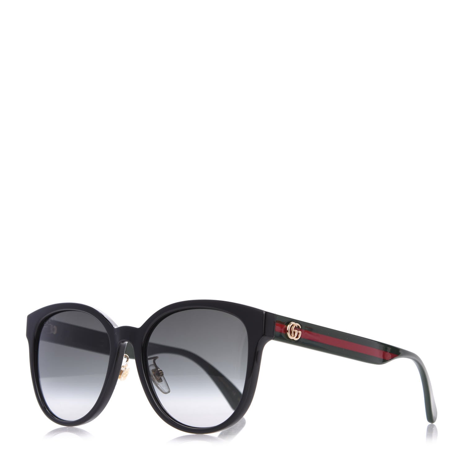 Gucci Acetate GG Web Round Eye Sunglasses GG0854SK Black 1 of 8
