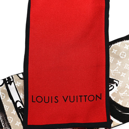 Louis Vuitton Silk Monogram Trunks Bandeau Brown 4 of 4