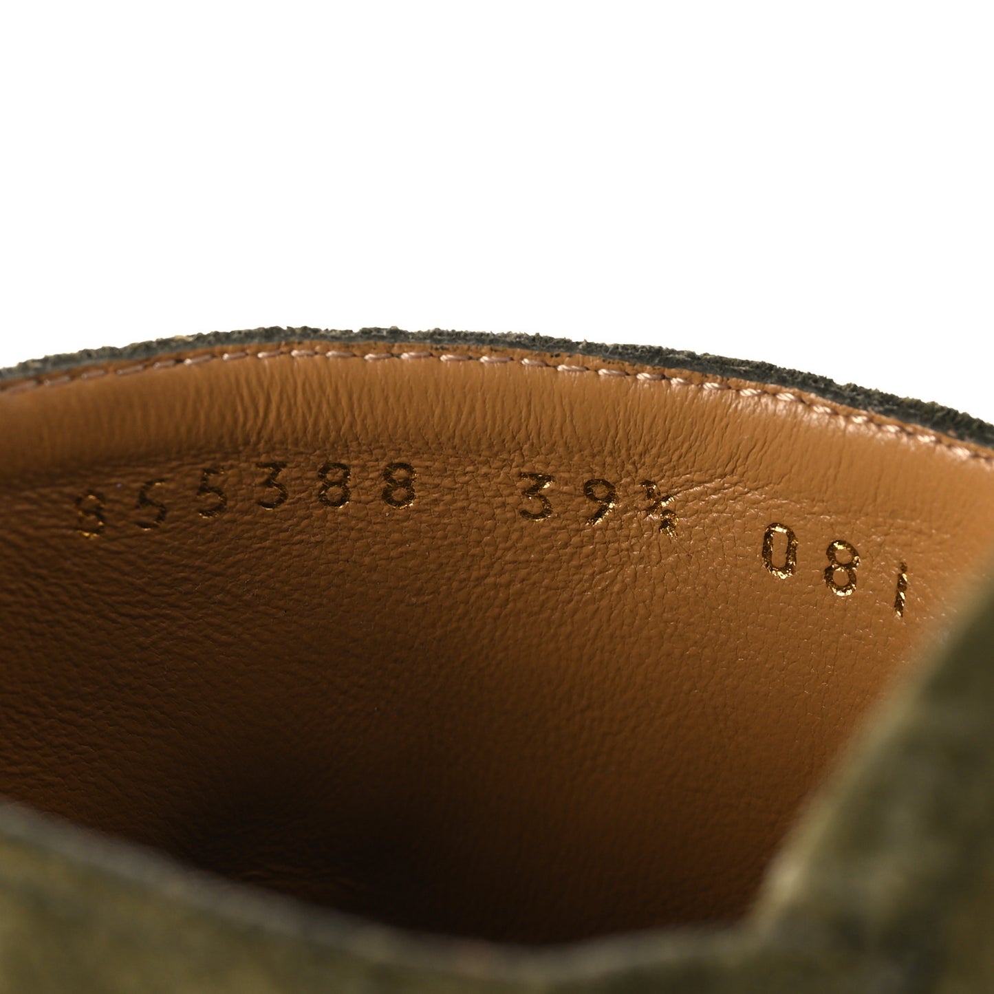 Suede GG Debossed Horsebit Wedge Sandals 39.5 Forest Green