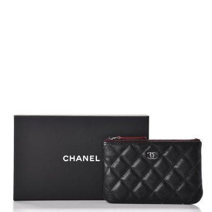 Chanel Caviar Quilted Small Cosmetic Case Black 8 of 8