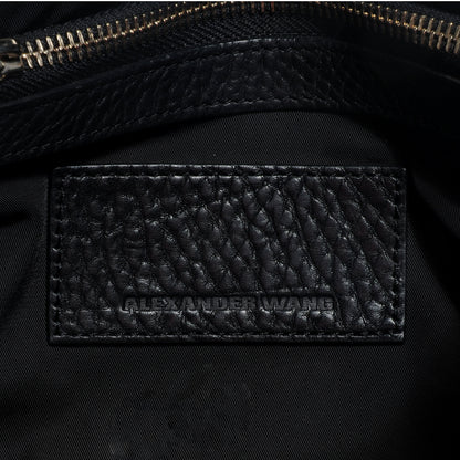 Alexander Wang Pebbled Leather Rockie Black w Pale Gold Hardware 6 of 6