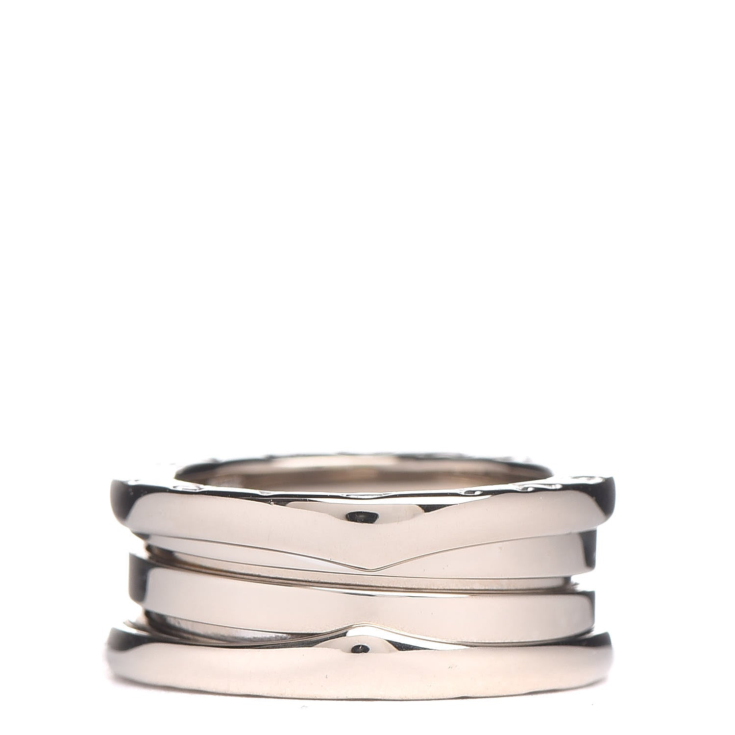 Bulgari 18K White Gold B.Zero1 Three-Band Ring 48 4.5 1 of 6