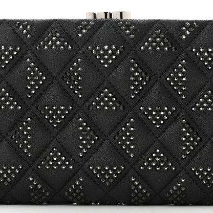 Chanel Iridescent Lambskin Crystal Quilted Clutch Black 8 of 10