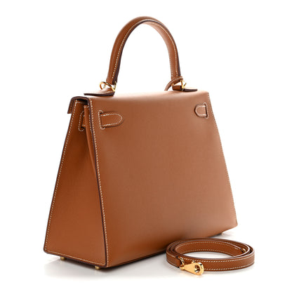 Hermes Epsom Kelly Sellier 28 Gold 3 of 11