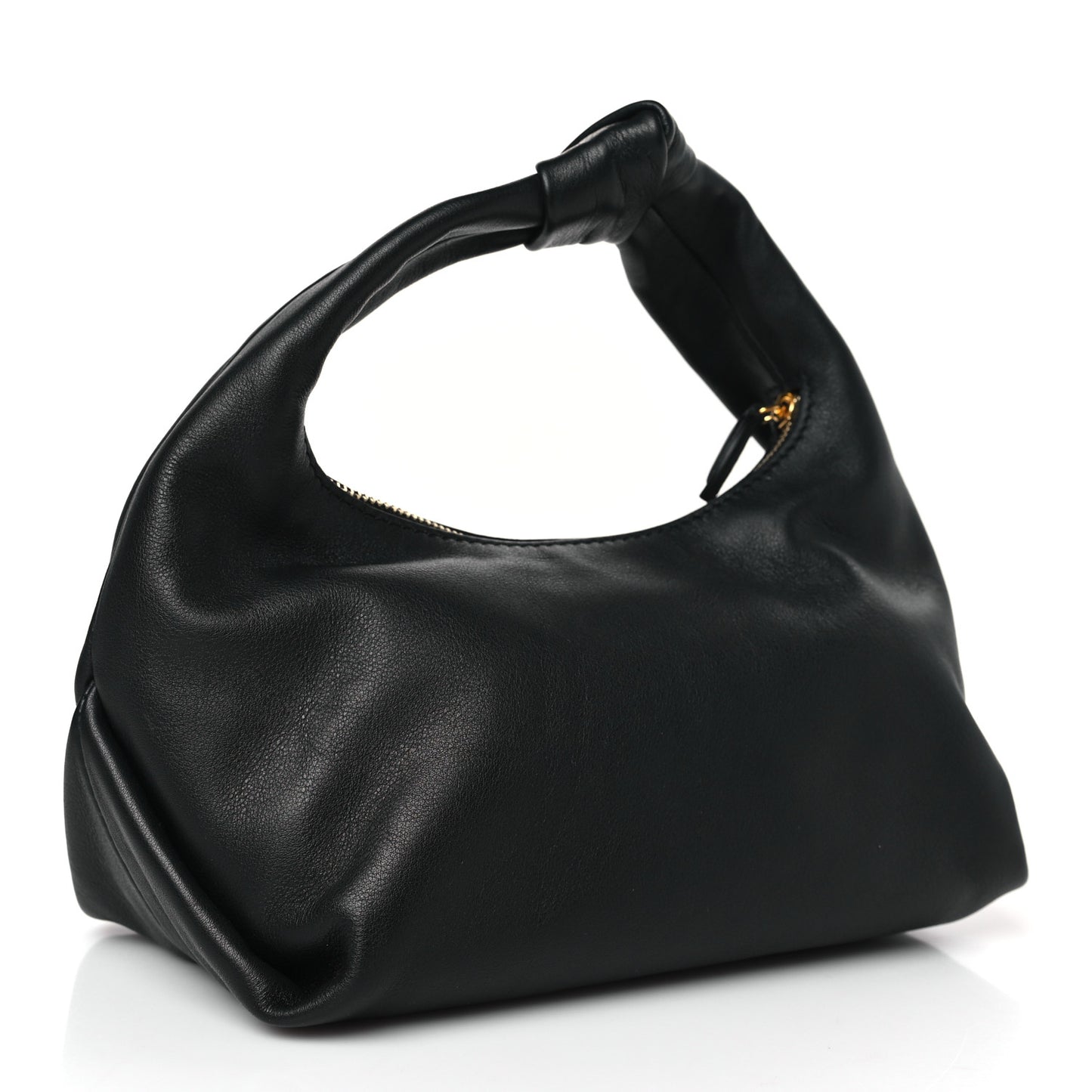 Smooth Calfskin Beatrice Small Hobo Black