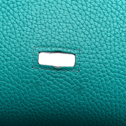 Hermes Taurillon Clemence Jypsiere 28 Bleu Paon 11 of 17