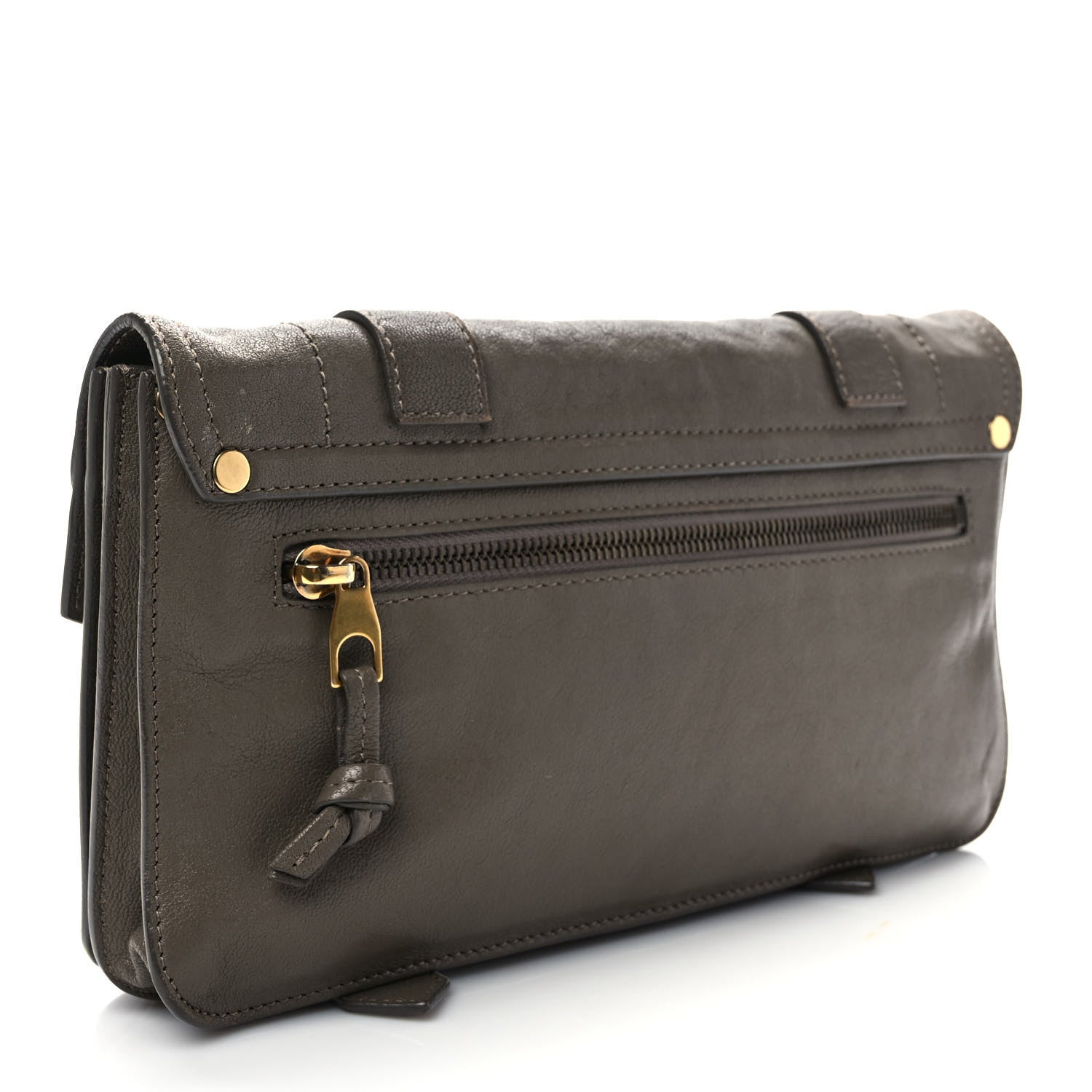 Proenza Schouler Lambskin PS1 Pochette Clutch Smoke 3 of 10