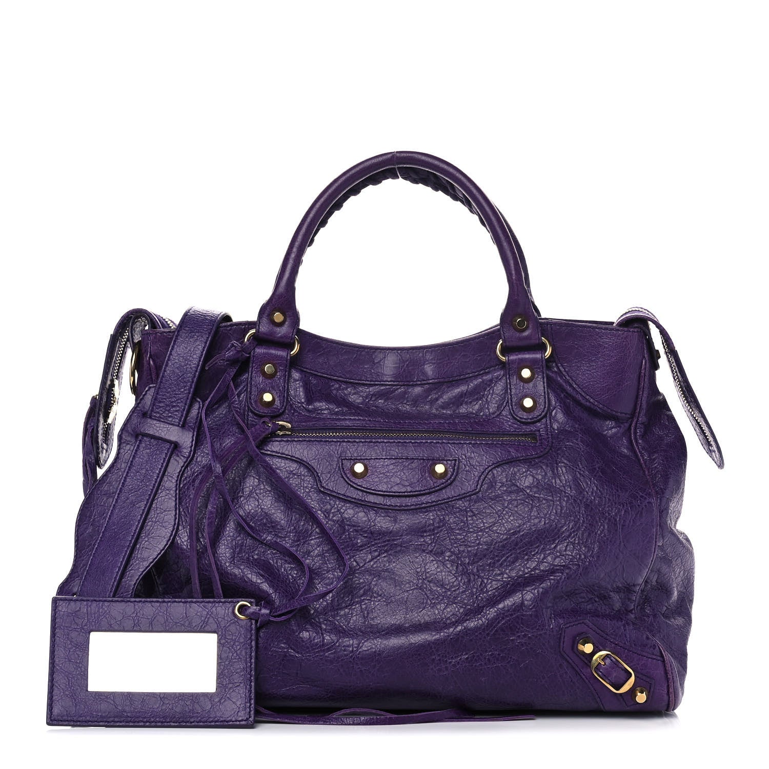 Balenciaga Agneau Classic Gold Hardware Velo Dark Violet 1 of 9