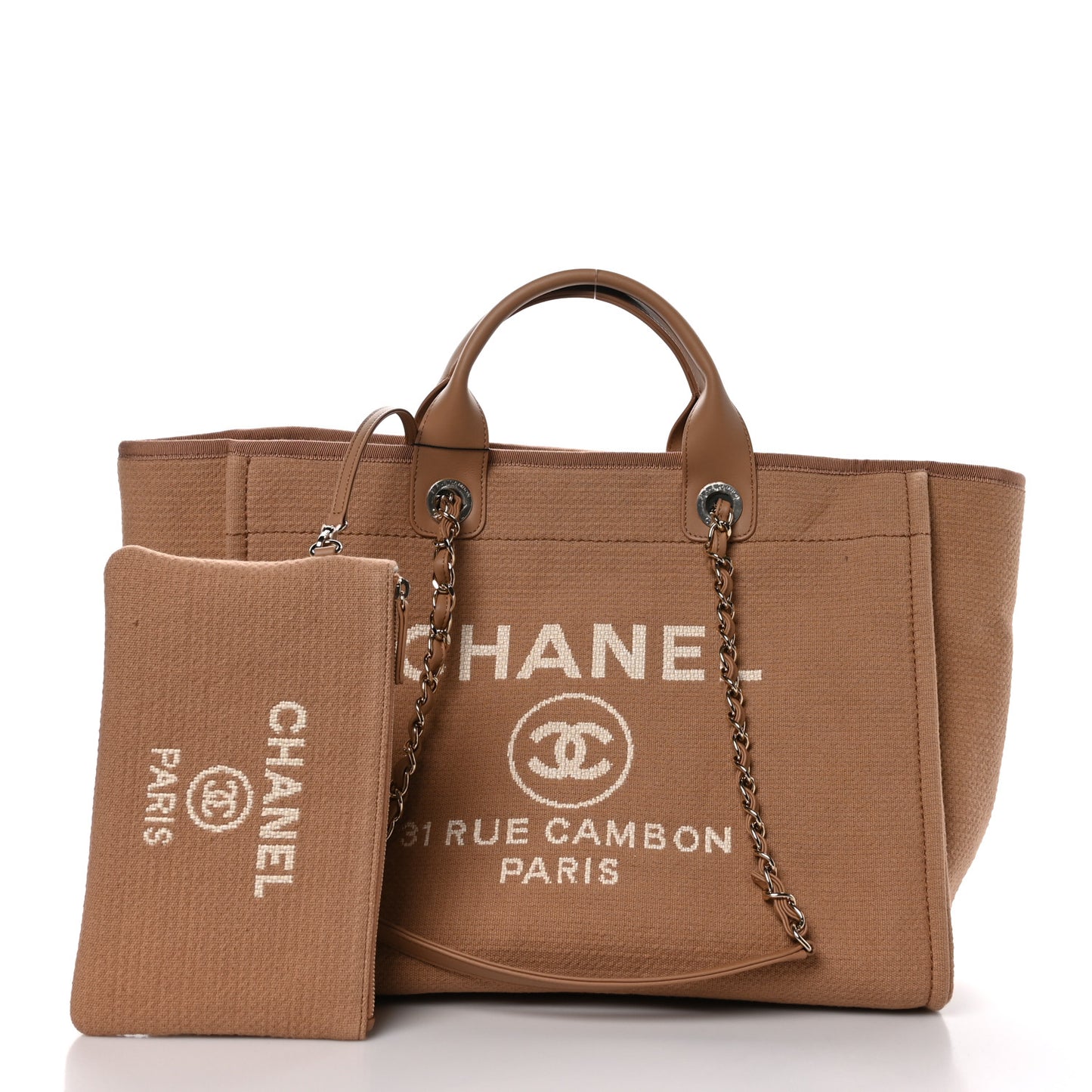 Mixed Fibers Medium Deauville Tote Camel
