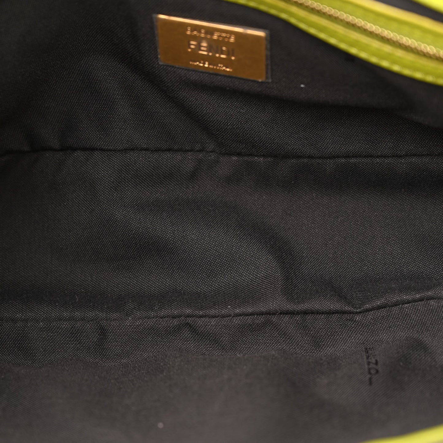 Nappa FF 1974 Embossed Baguette Wasabi