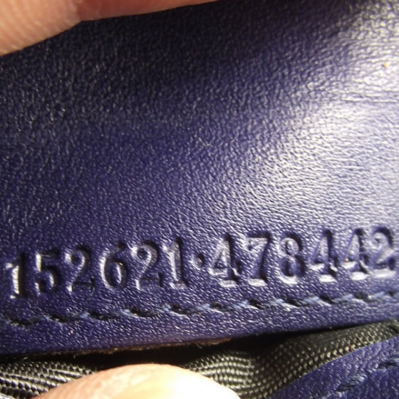 Gucci Guccissima Mens Bi-Fold Wallet Blue 8 of 8