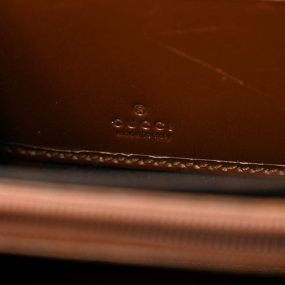 Gucci GG Supreme Monogram Cuoio Toscano Zip Around Wallet Beige Ebony Cuir 6 of 7