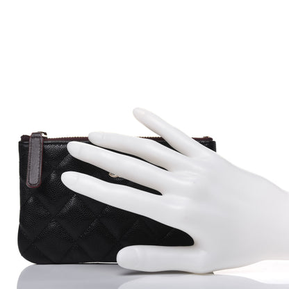 Chanel Caviar Quilted Small Pouch Black 2 of 11