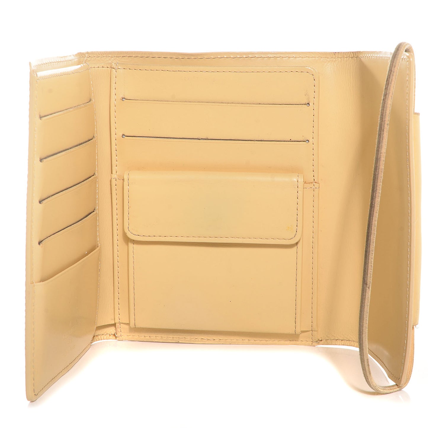 Epi Porte-Monnaie Elastique Wallet Vanilla