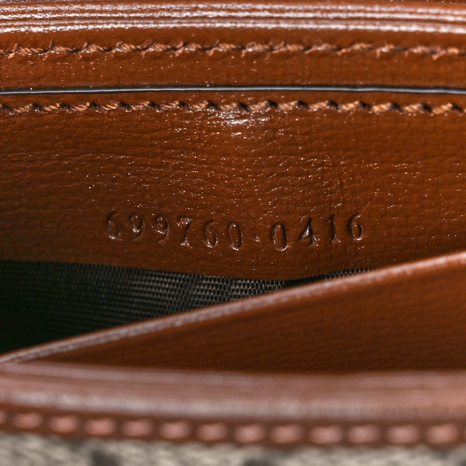 Gucci GG Supreme Monogram Azalea Calfskin Web Horsebit 1955 Wallet On Strap Beige Ebony Brown Sugar 7 of 12