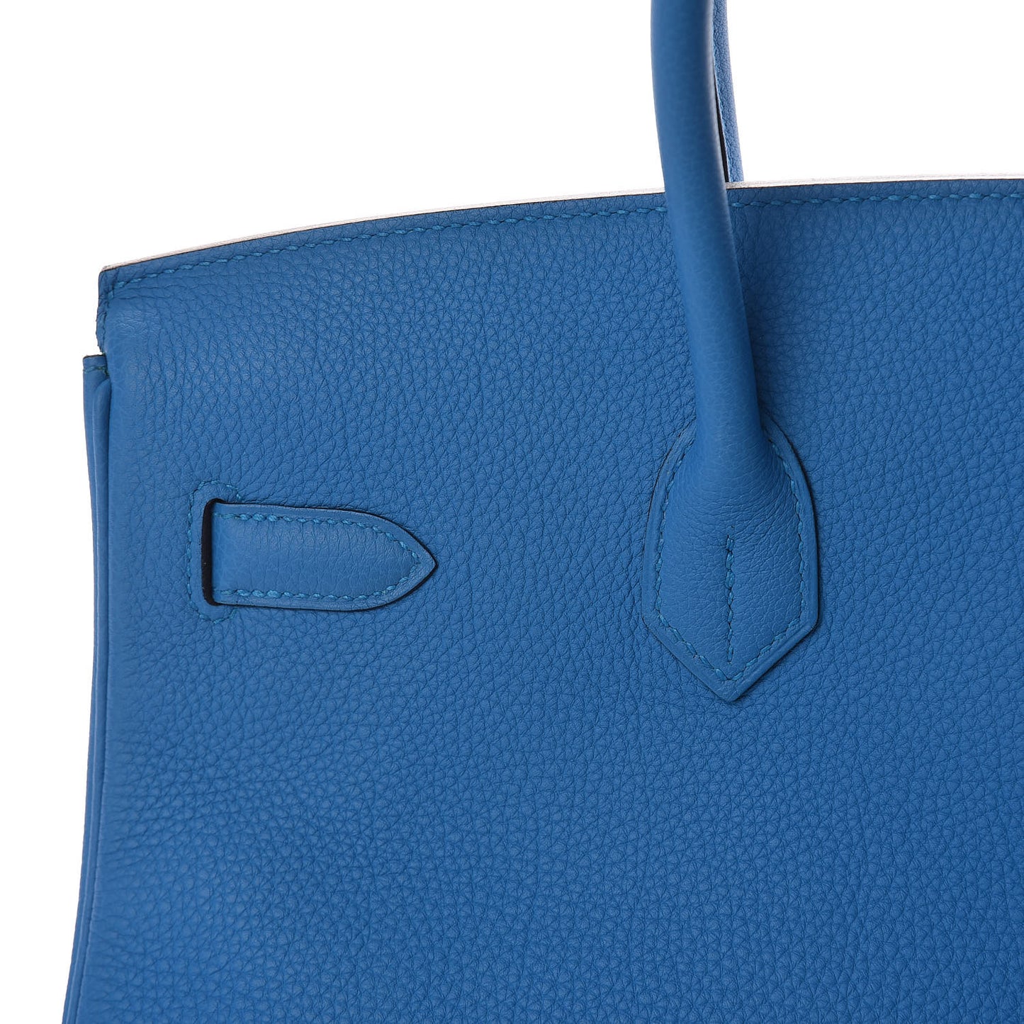 Togo Verso Birkin 35 Bleu Zanzibar Malachite