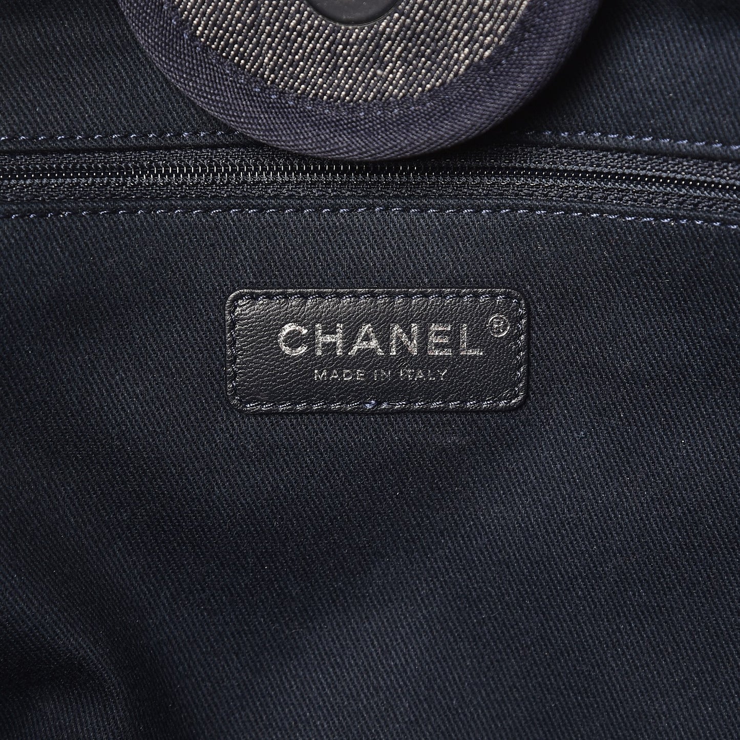 Denim Large Deauville Tote Dark Blue