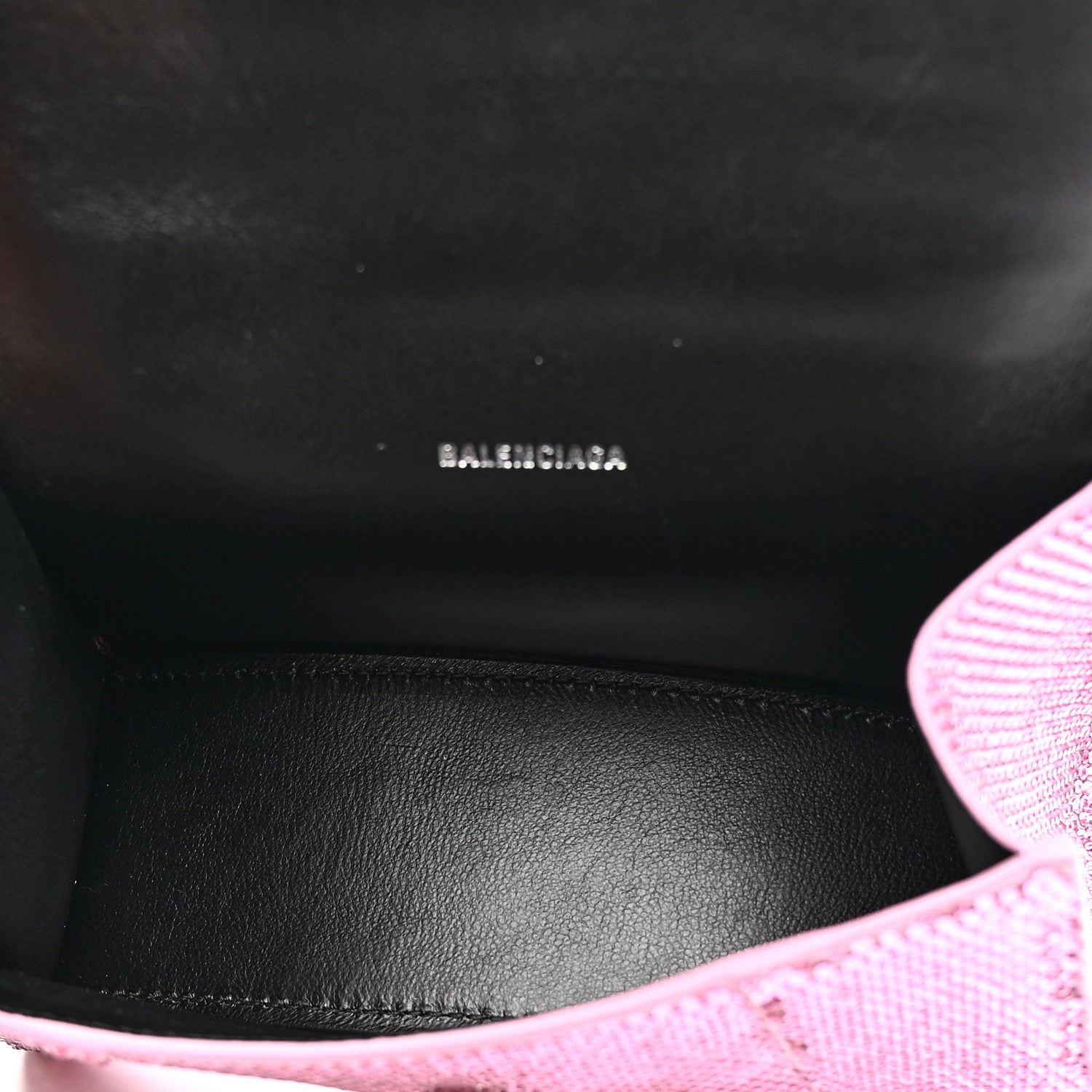 Balenciaga Strass Suede Hourglass Top Handle Bag XS Pink 5 of 16