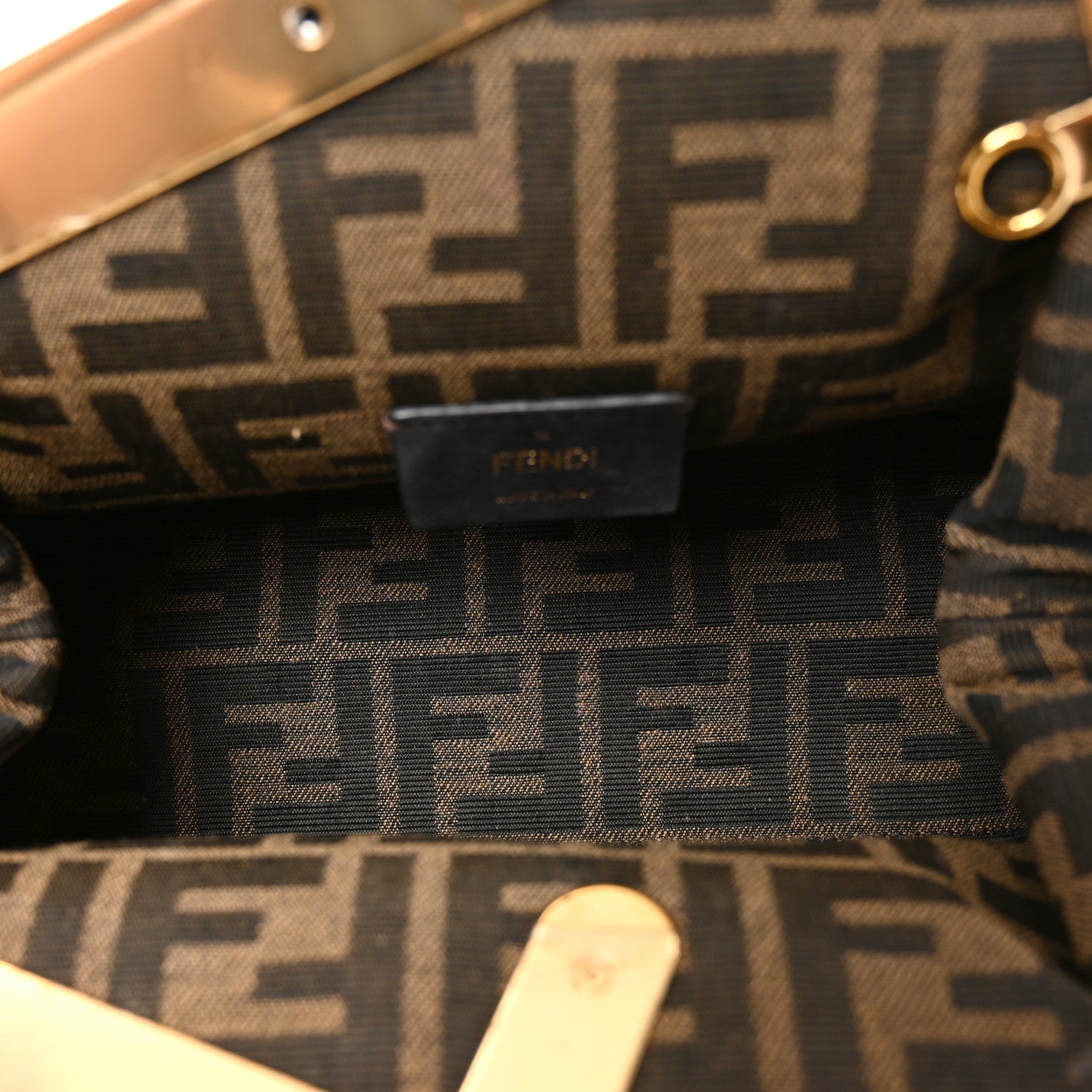 Fendi Shiny Nappa Small Fendi First Caramello 5 of 11