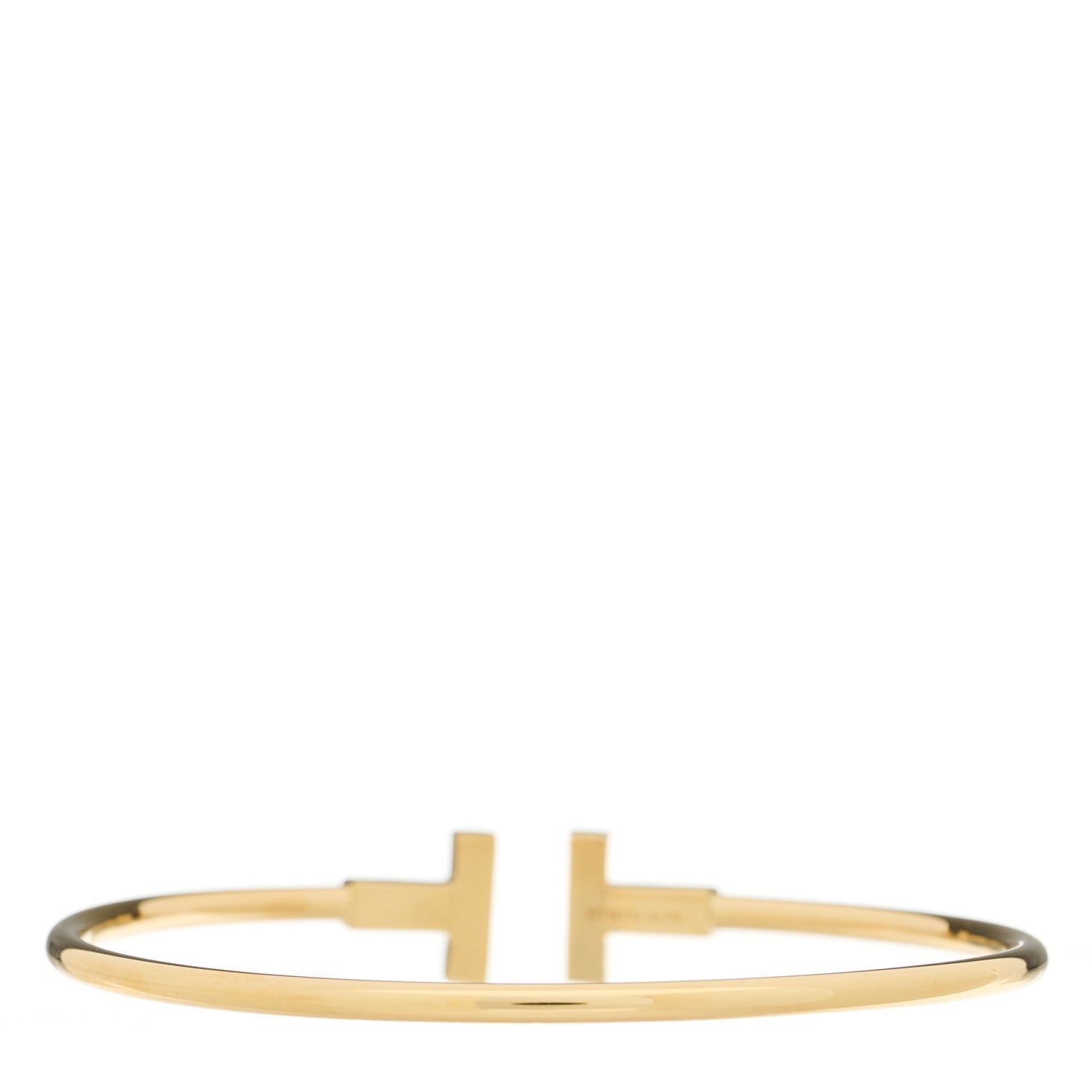 Tiffany 18K Yellow Gold T Wire Bracelet 2 of 3