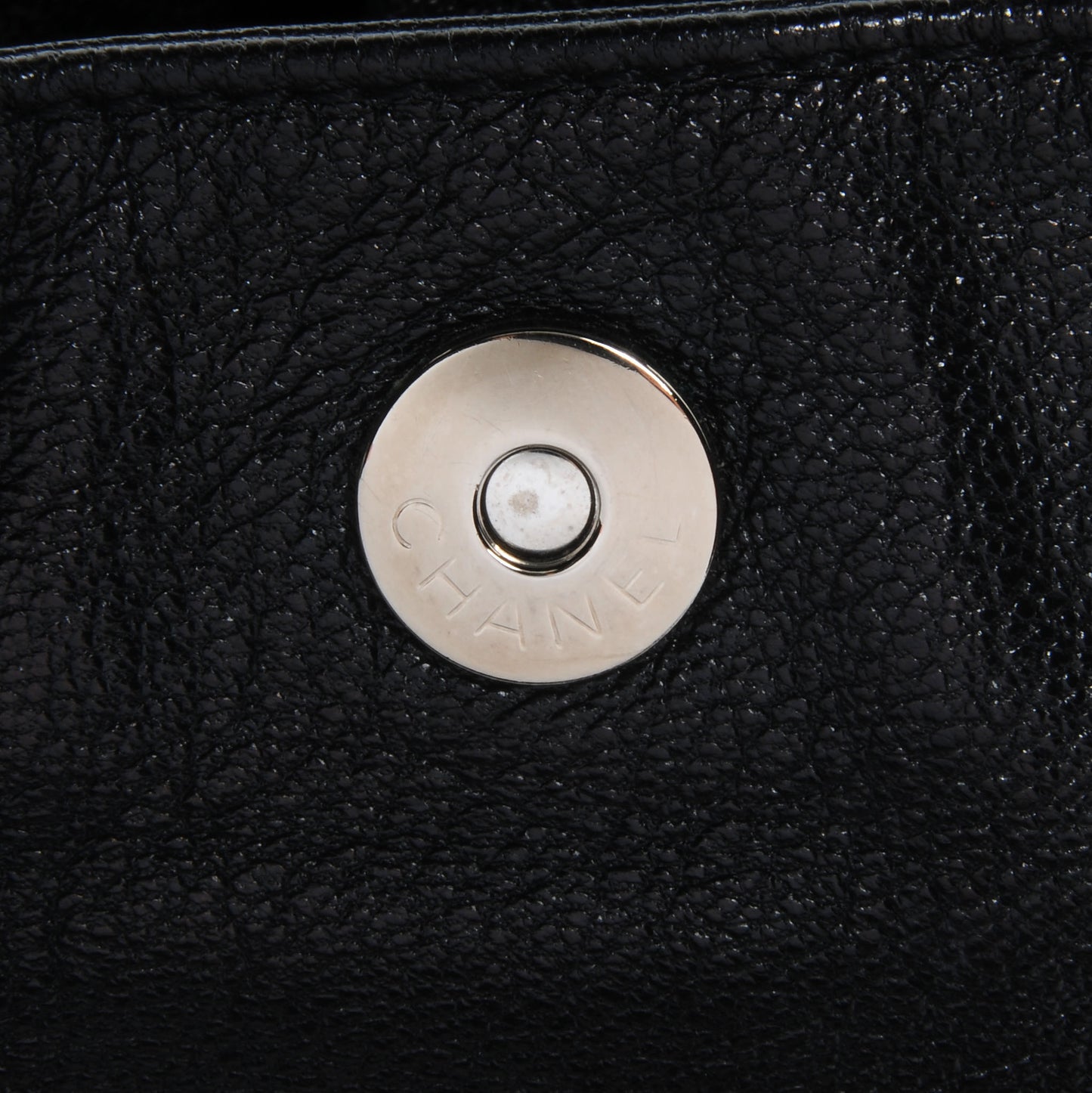 Calfskin Luxe Ligne Flap Bag Black