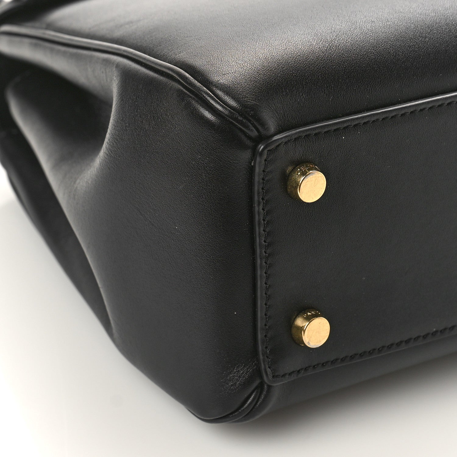 Celine Satinated Calfskin Small 16 Top Handle Bag Black 7 of 9