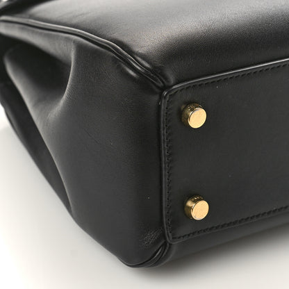 Celine Satinated Calfskin Small 16 Top Handle Bag Black 7 of 9