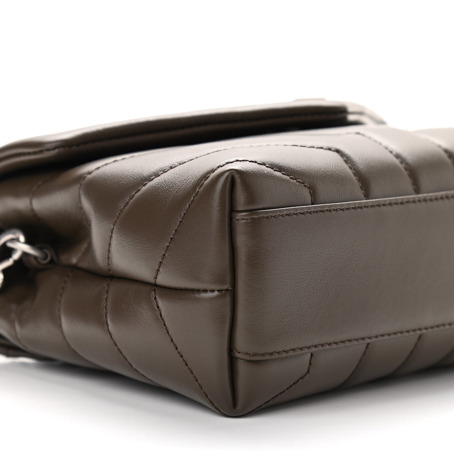 Calfskin Y Quilted Monogram Toy Loulou Crossbody Bag Faggio