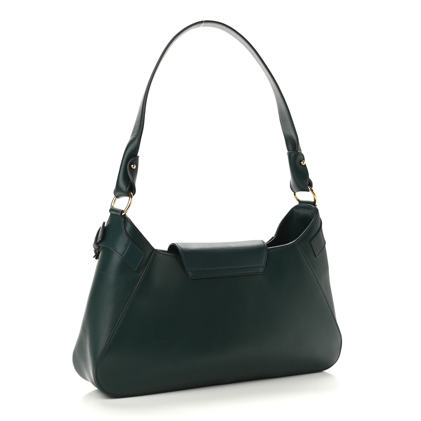 Calfskin Small Fanisa Gancini Hobo Green
