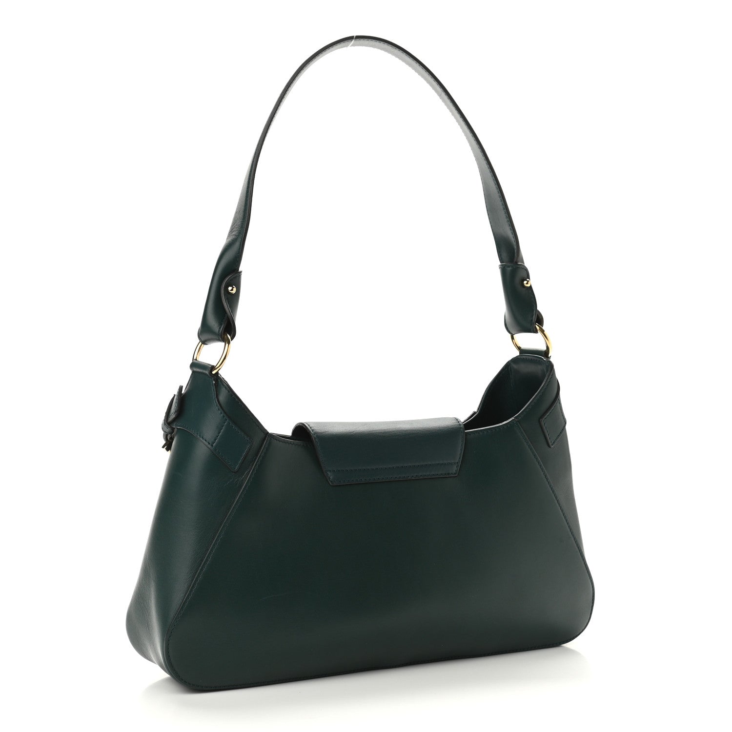 Salvatore Ferragamo Calfskin Small Fanisa Gancini Hobo Green 3 of 9