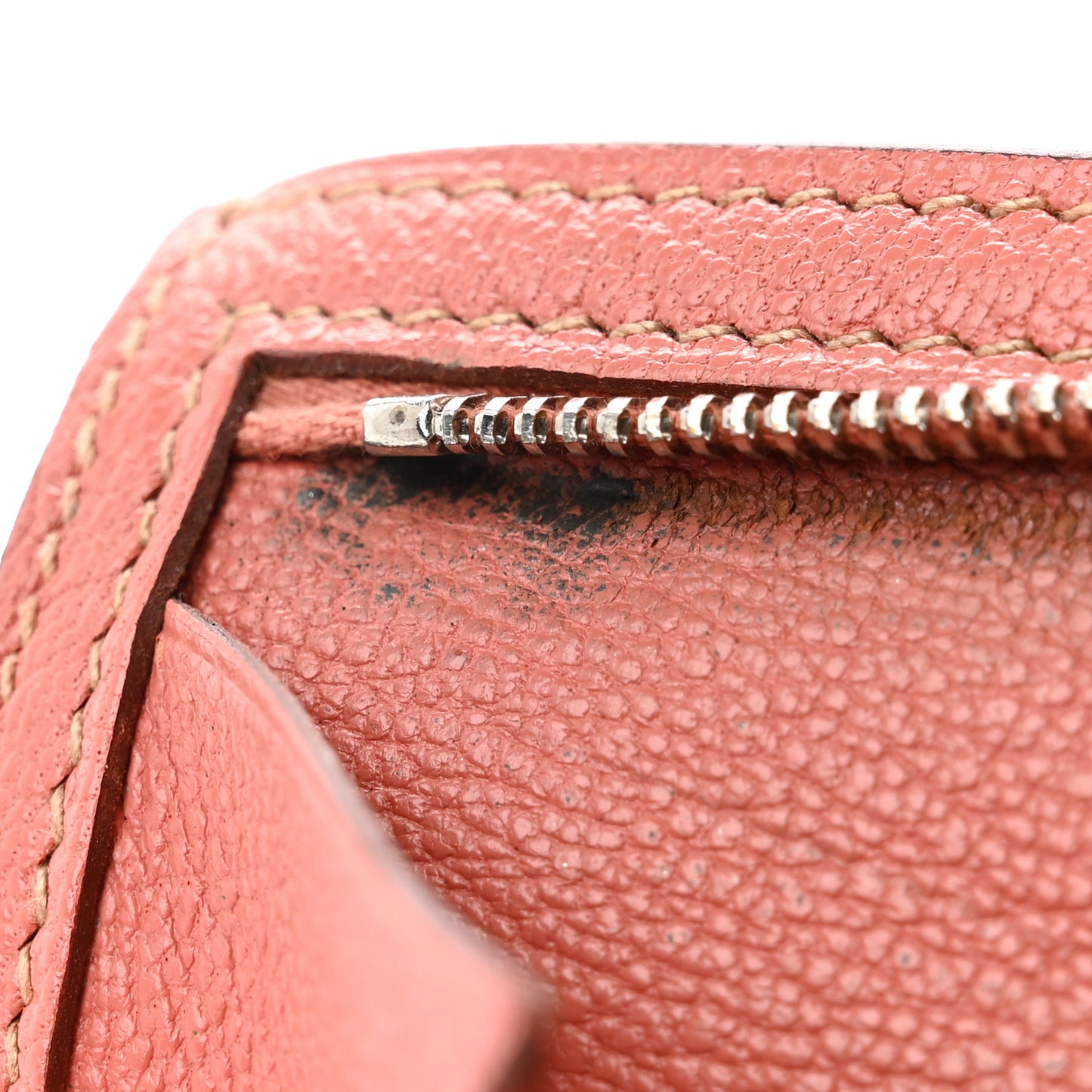 Chevre Mysore Bearn Gusset Wallet Crevette