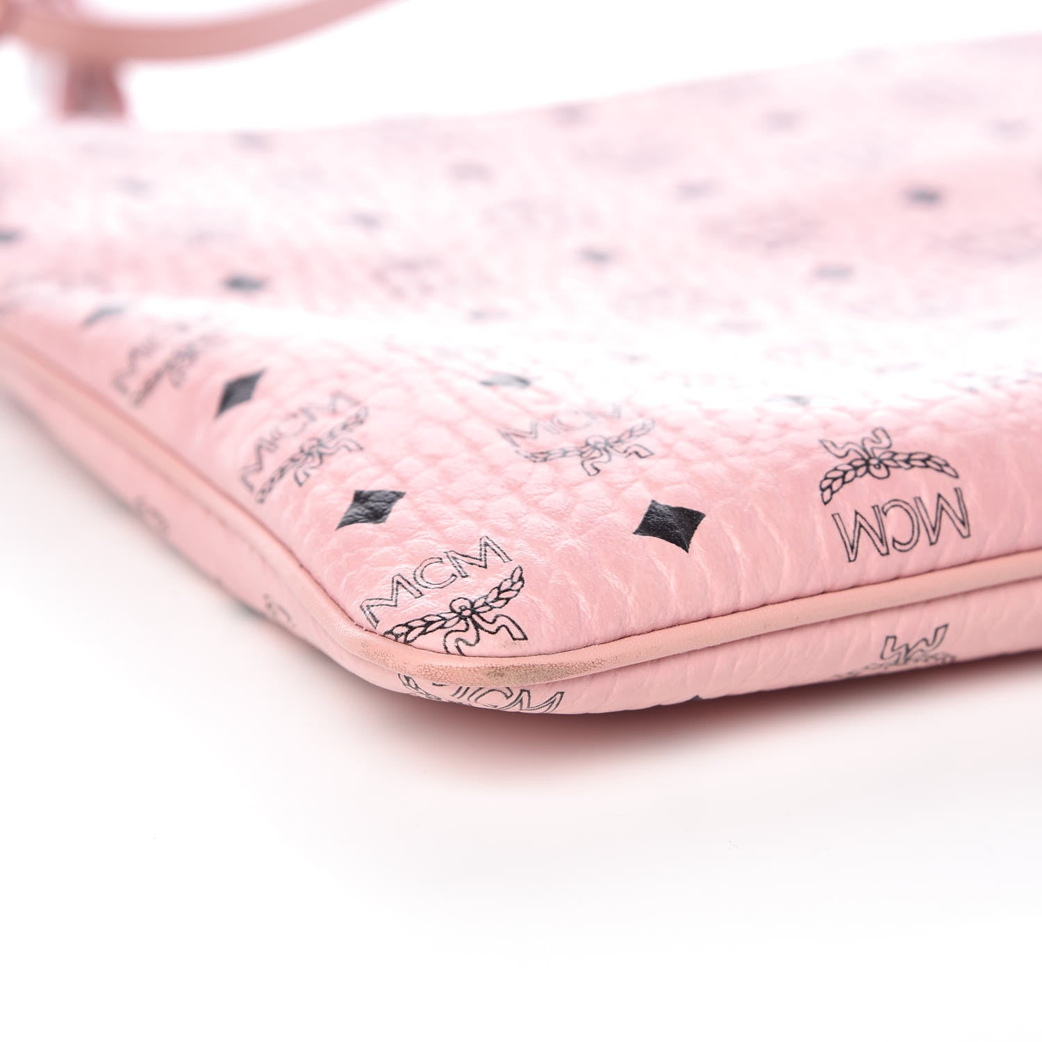 MCM Visetos Medium Crossbody Pouch Light Pink 10 of 11