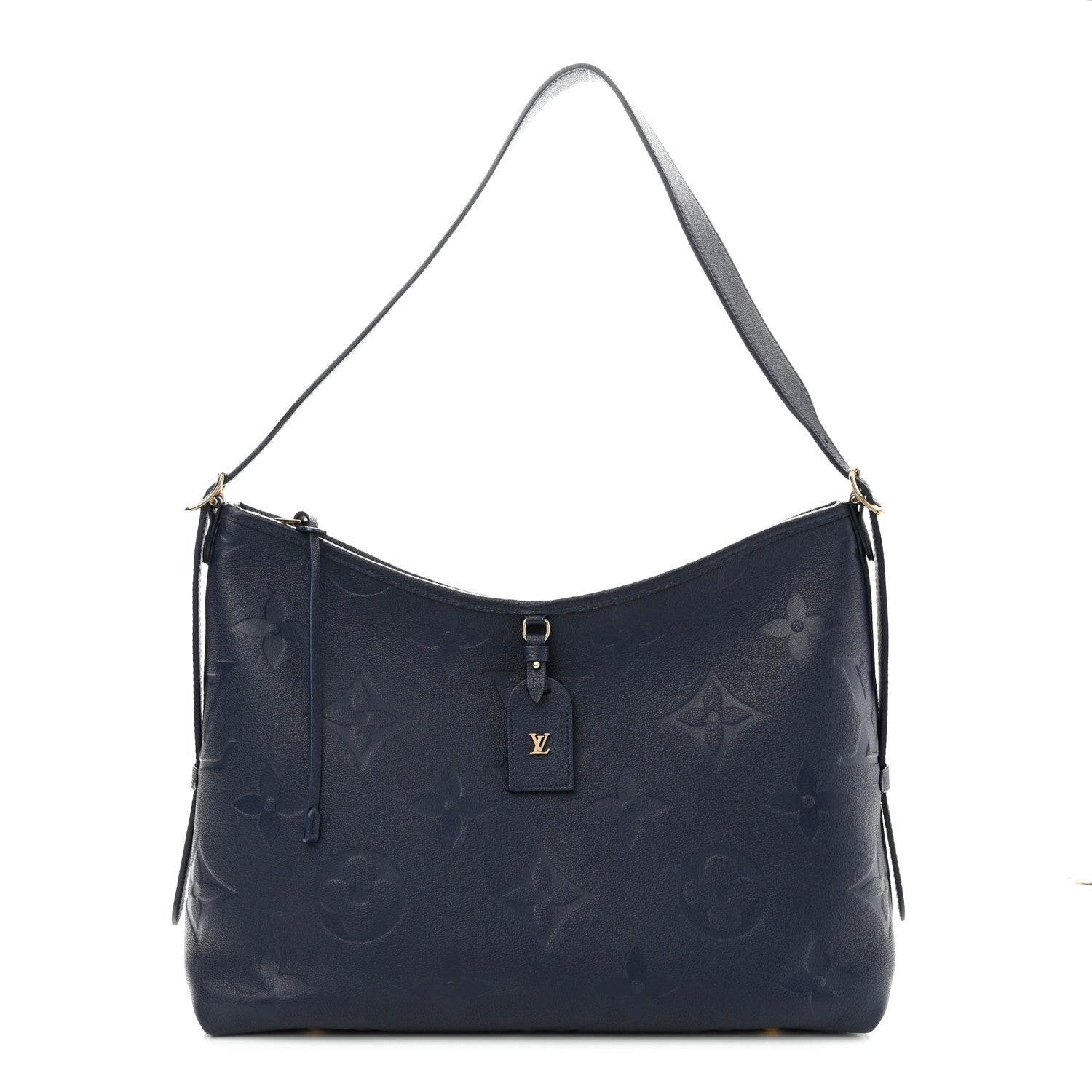 Louis Vuitton Empreinte Monogram Giant CarryAll MM Navy 1 of 10