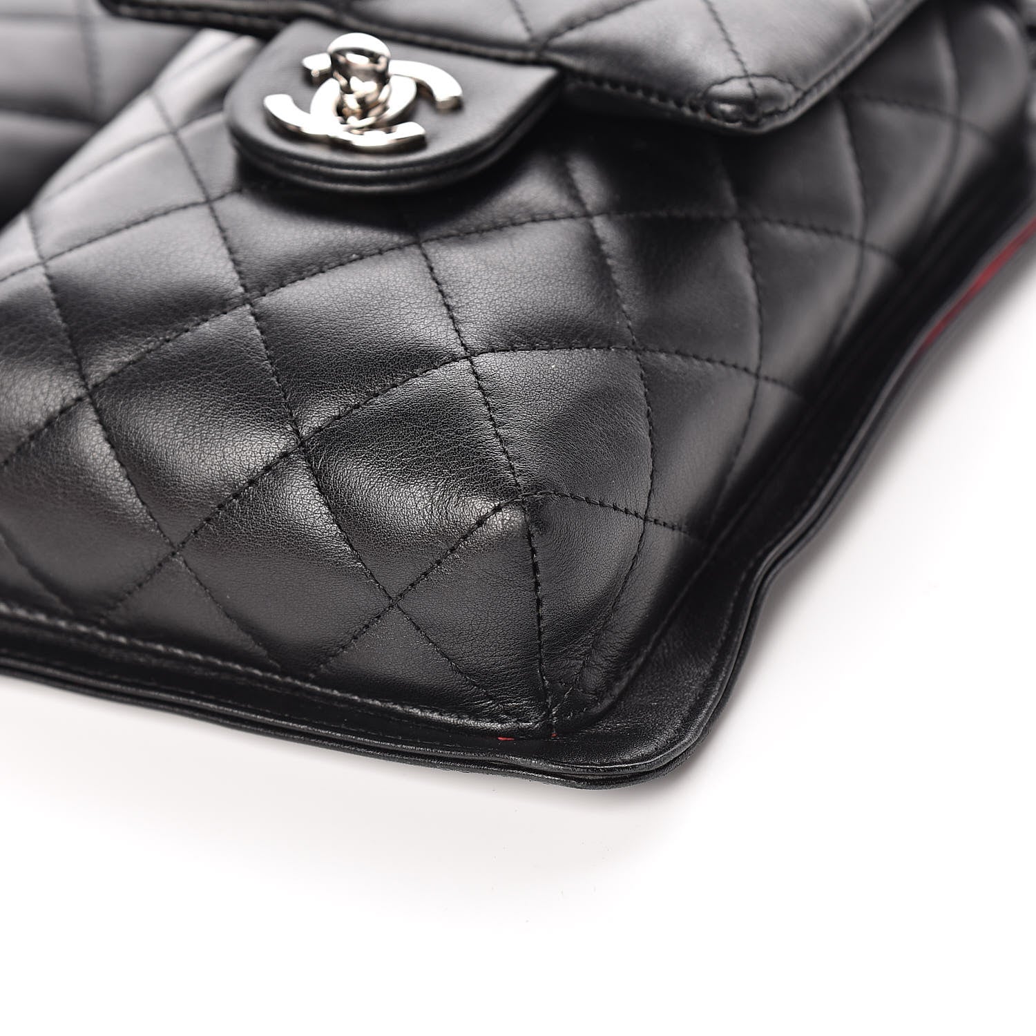 Chanel Calfskin Quilted Cambon Multipocket Shoulder Bag Black 9 of 11
