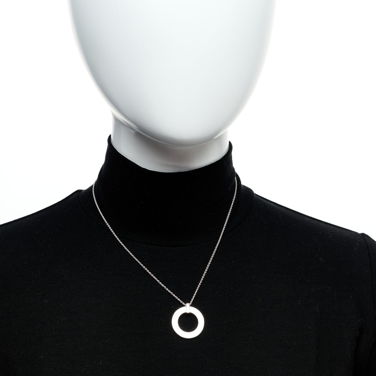 Sterling Silver 1837 Open Circle Pendant Necklace