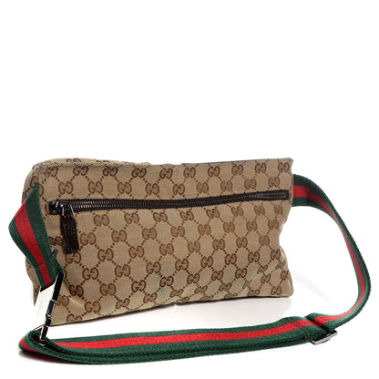 Gucci Monogram Web Belt Bag Dark Brown 3 of 8