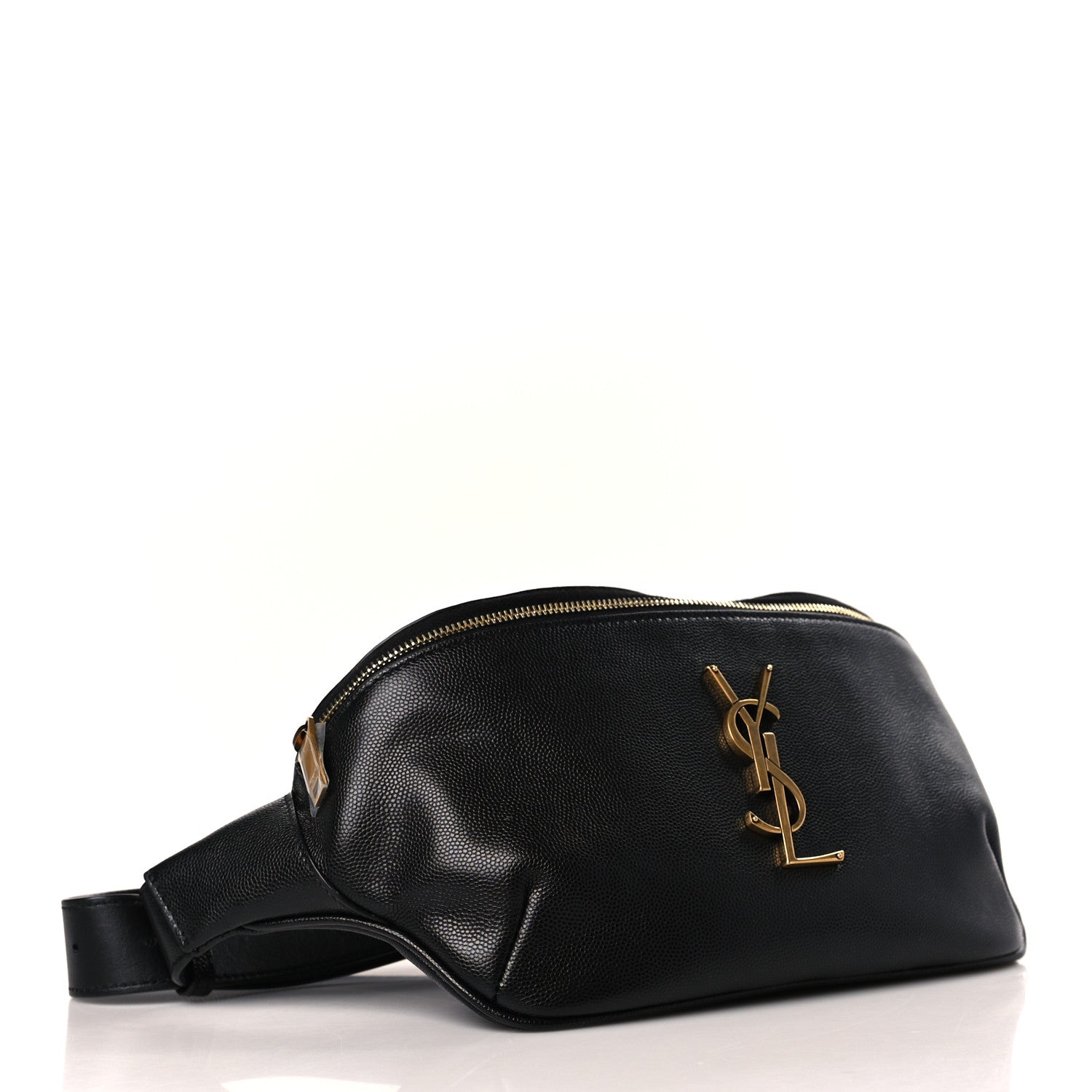 Saint Laurent Grain De Poudre Monogram Belt Bag Black 4 of 9