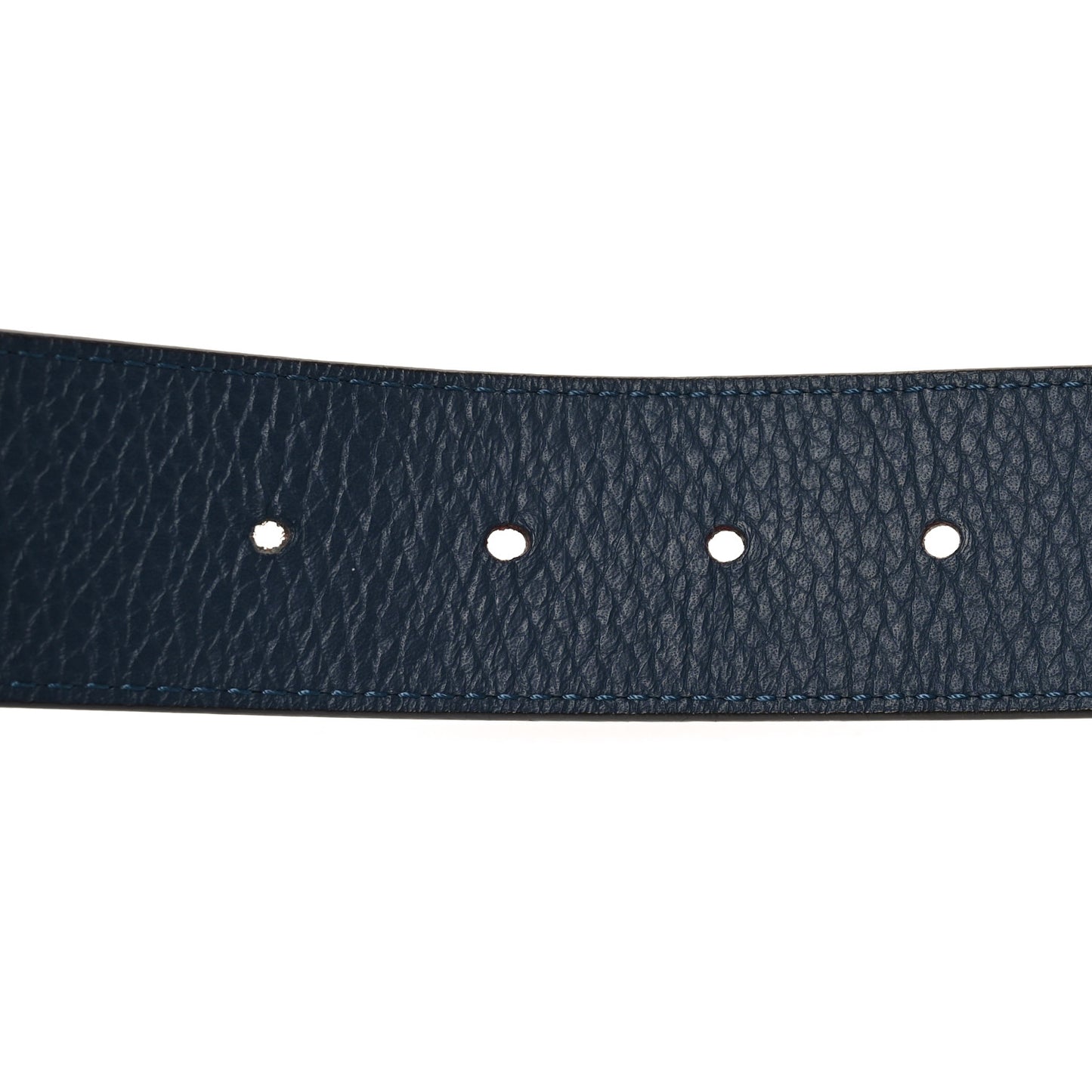 Taurillon Calfskin 40mm LV Damier Initiales Reversible Belt 95 38 Navy Blue Red
