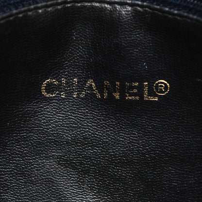 Chanel Lambskin Quilted Shoulder Bag Navy Blue 6 of 8
