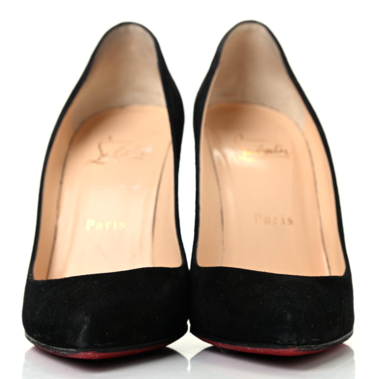 Christian Louboutin Veau Velours Pigalle Follies 100 Pumps 37 Black 2 of 10