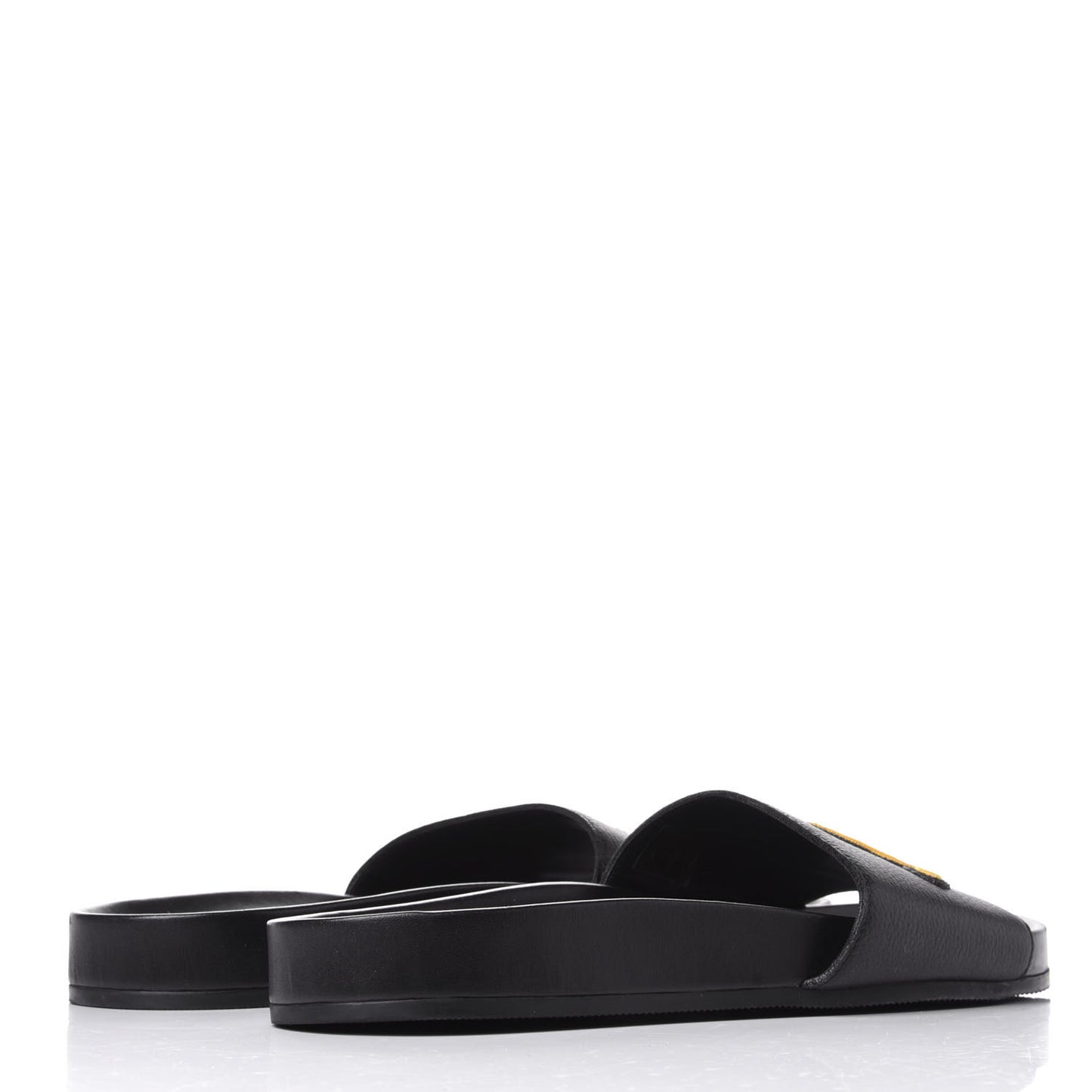 Calfskin Mens New Wave Mirabeau Flat Mules Black