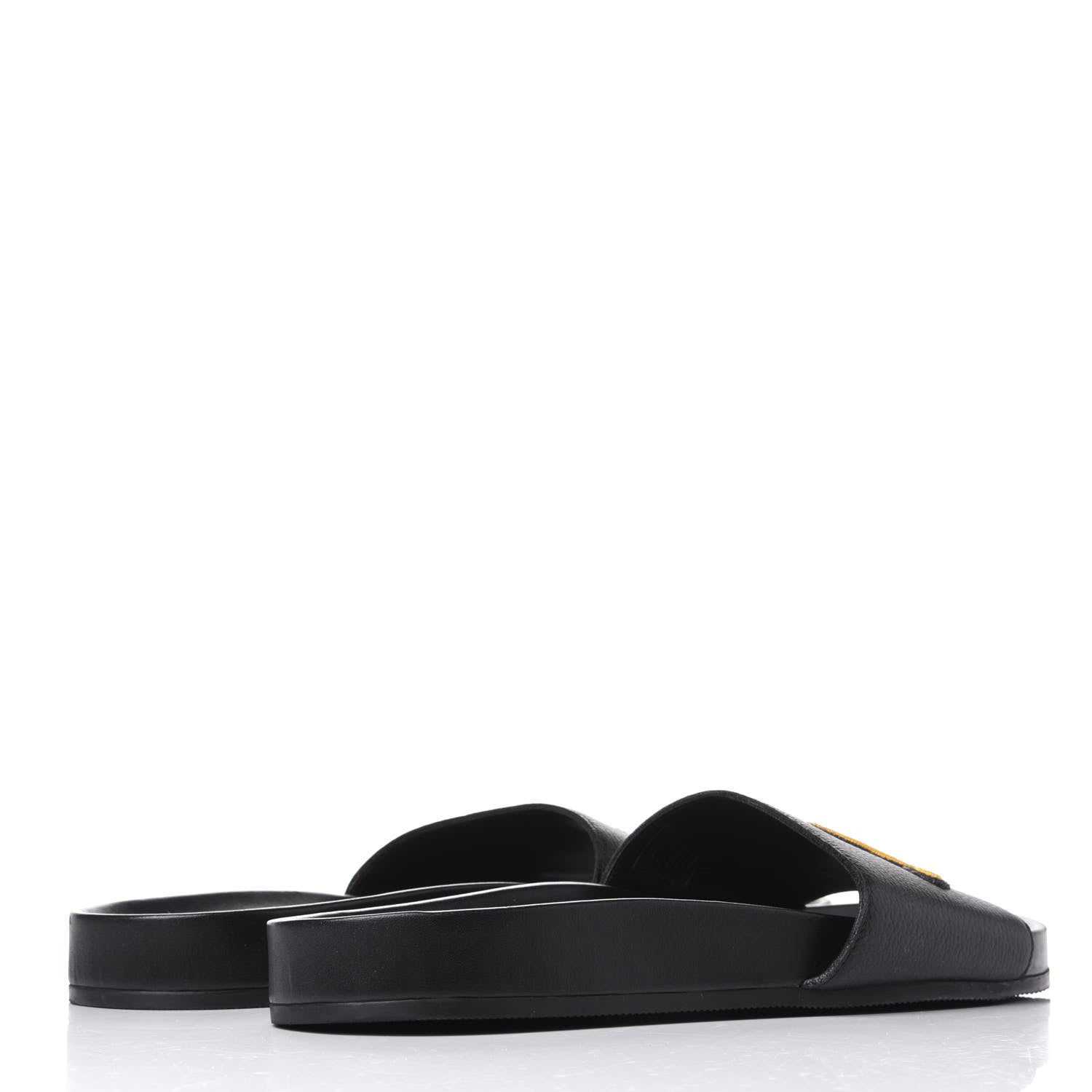 Louis Vuitton Calfskin Mens New Wave Mirabeau Flat Mules Black 4 of 10