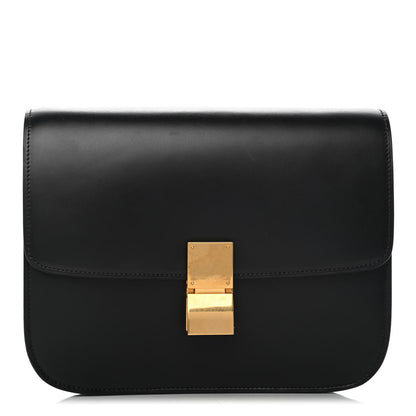 Celine Box Calfskin Medium Classic Box Flap Bag Black 1 of 13
