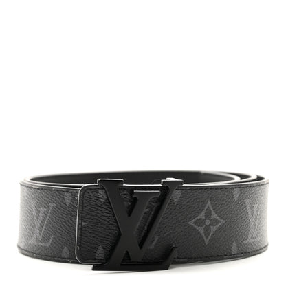 Louis Vuitton Monogram Eclipse 40mm LV Initiales Belt 90 36 Matte Black 1 of 5