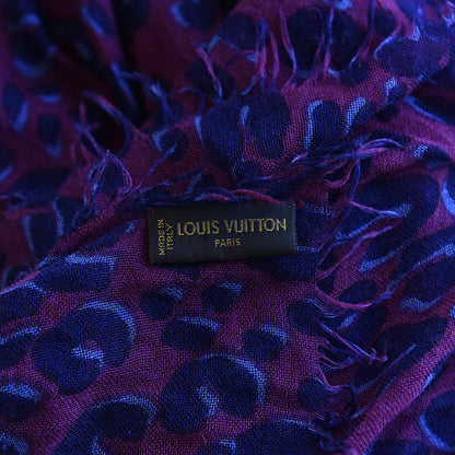 Louis Vuitton Cashmere Silk Leopard Etole Stole 4 of 4