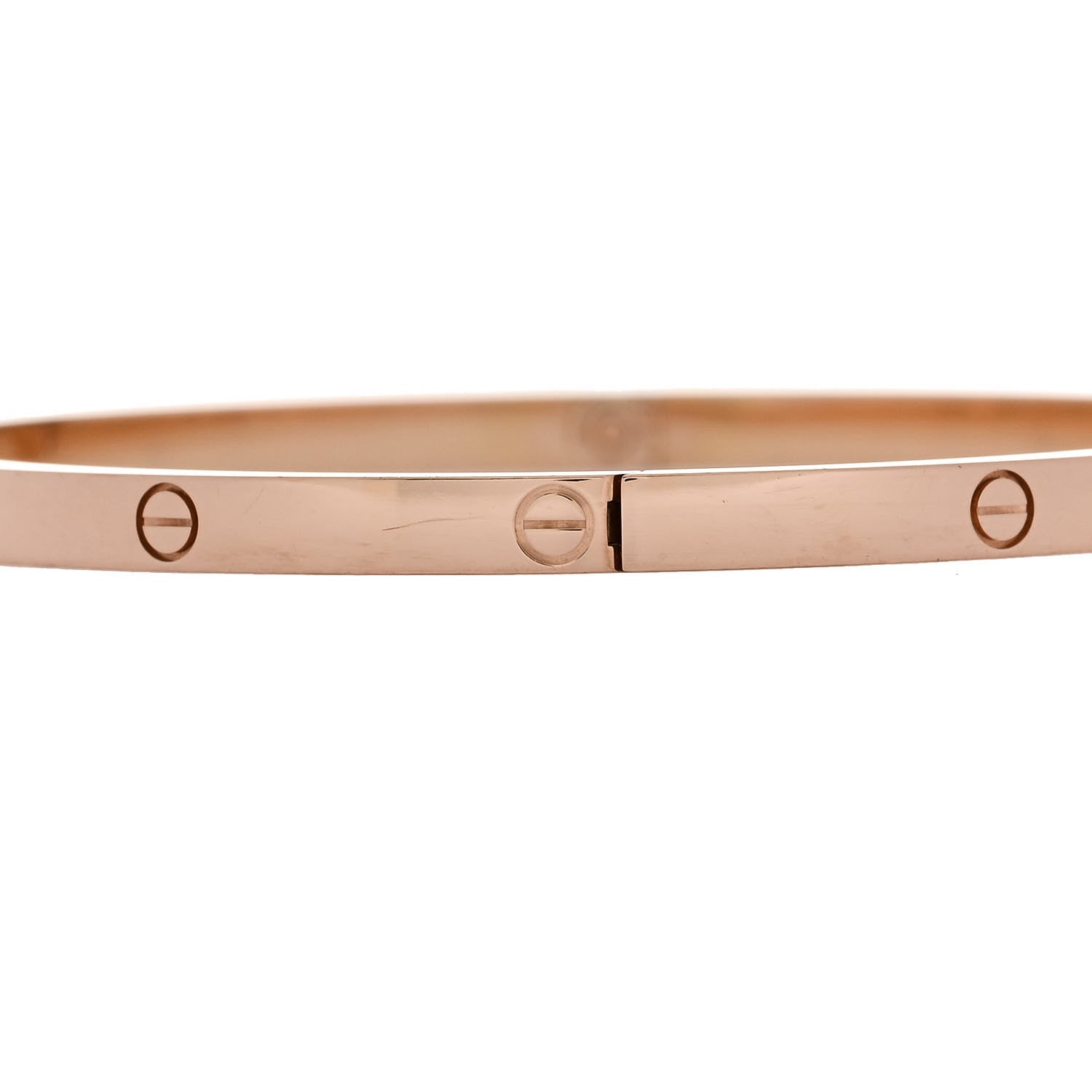 Cartier 18K Pink Gold Small LOVE Bracelet 19 5 of 8