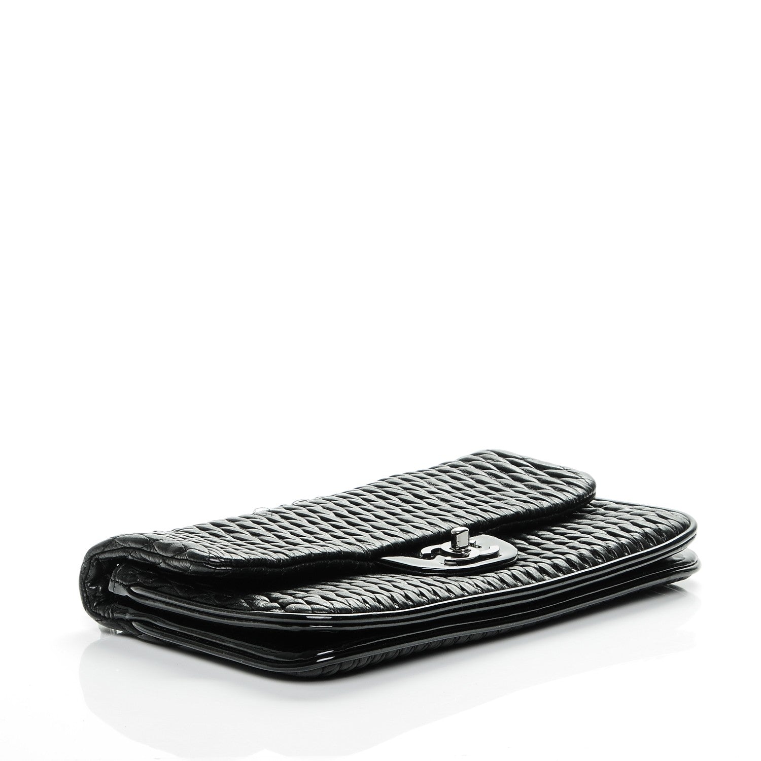 Chanel Vinyl Lambskin Quilted Shoulder Flap Black 4 of 7